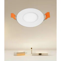 PANNELLO LED 3 WATT DA INCASSO ROTONDO BIANCO Ø85MM LUCE 3000K-6500K IP20 00014