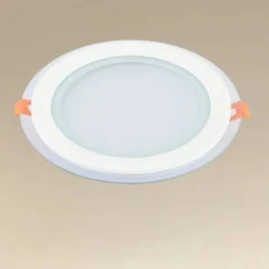 PANNELLO LED INCASSO LUCE 3000K-6500K 18W TONDO AM-CR-18 CON BORDO TRAPARENTE 00656