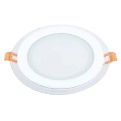 PANNELLO LED INCASSO LUCE 3000K-6500K 12W TONDO AM-CR-12 CON BORDO TRAPARENTE 00649