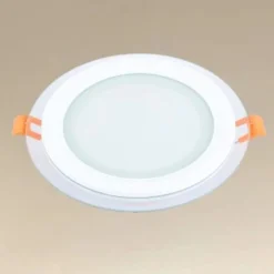 PANNELLO LED INCASSO LUCE 3000K-6500K 12W TONDO AM-CR-12 CON BORDO TRAPARENTE 00649