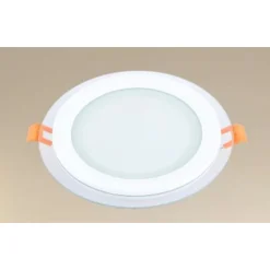 PANNELLO LED INCASSO LUCE 3000K-6500K 12W TONDO AM-CR-12 CON BORDO TRAPARENTE 00649
