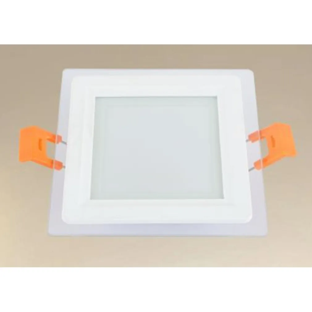 PANNELLO LED INCASSO LUCE 3000K-6500K 6W QUADRATO AM-CS-6 CON BORDO TRAPARENTE 00663