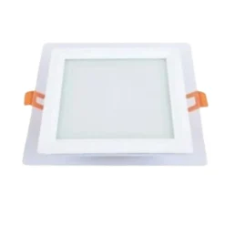 PANNELLO LED INCASSO LUCE 3000K-6500K 12W QUADRATO AM-CS-12 CON BORDO TRAPARENTE 00687