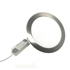 PANNELLO LED INCASSO SILVER TONDO SLIM 3 W LUCE 6500K 3000K 4000K P73A-A