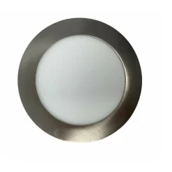 PANNELLO LED INCASSO SILVER TONDO SLIM 3 W LUCE 6500K 3000K 4000K P73A-A