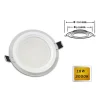 PANNELLO LED SLIM INCASSO BORDO VETRO TONDO 18 W LUCE 4000K 6500K 3000K P-165ET