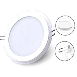 PANNELLO LED SLIM INCASSO BORDO IN VETRO 12W CCT 3 COLORAZIONI DI LUCE P125E-T3C