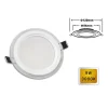 PANNELLO LED SLIM INCASSO BORDO IN VETRO TONDO 9W LUCE 6500K 3000K 4000K P-94ET