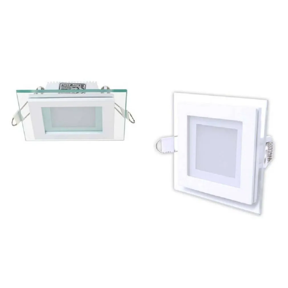 PANNELLO LED SLIM INCASSO BORDO IN VETRO 9 W CCT TRE COLORAZIONE LUCE P-94E-Q3C