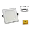 PANNELLO LED SLIM INCASSO QUADRATO 18 WATT LUCE 4000K 6500K 3000K 265V P-165EQ