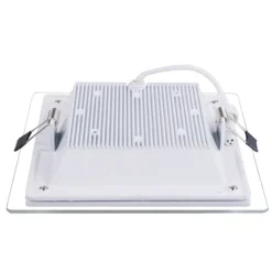 PANNELLO LED SLIM QUADRATO INCASSO CORNICE VETRO 18W CCT 3000K 6500K 4000K P165E-Q3C