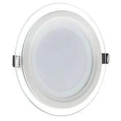 PANNELLO LED SLIM TONDO INCASSO CORNICE VETRO 24W CCT 4000K 3000K 6500K P205E-T3C