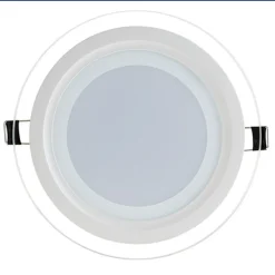 PANNELLO LED SLIM TONDO INCASSO CORNICE VETRO 24W CCT 4000K 3000K 6500K P205E-T3C