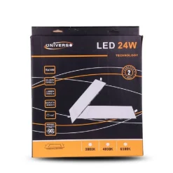 PANNELLO LED SLIM 24W INCASSO QUADRATO LUCE BIANCO CALDO FREDDO NATURALE P285AQ