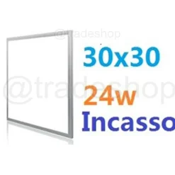 PANNELLO LED 30x30 LAMPADA PLAFONIERA INCASSO 30 x 30 LUCE FREDDA 24 WATT 24W