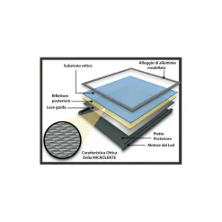 PANNELLO 48W LUCE LED QUADRATO 60X60 CM INCASSO SOSPENSIONE PLAFONIERA BIANCO