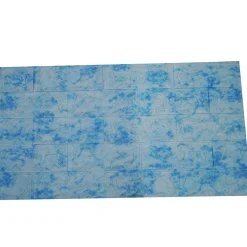 PANNELLO 77X70CM MATTONI AZZURRO CARTA PARATI PVC MATTONCINI 3D ADESIVA MURO