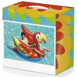 PAPPAGALLO FASHION CAVALCABILE GIGANTE 230 X 180 CM GONFIABILE MULTICOLORE