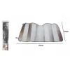 PARASOLE METALLICO PER AUTO GRIGIO PROTEGGE CRUSCOTTO SOLE CALDO 130X60CM 70156