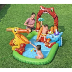 PARCO GIOCHI ACQUATICO JURASSIC SPLASH PISCINA GONFIABILE DA ESTERNO PER BAMBINI 53160