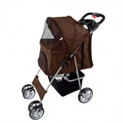 PASSEGGINO PER CANI CANE PIEGHEVOLE BUGGY TRASPORTINO CON ZIP TRASPIRANTE LAVABILE