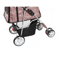 PASSEGGINO PER CANI CANE PIEGHEVOLE BUGGY TRASPORTINO CON ZIP TRASPIRANTE LAVABILE