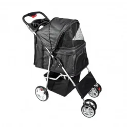 PASSEGGINO PER CANI CANE PIEGHEVOLE BUGGY TRASPORTINO CON ZIP TRASPIRANTE LAVABILE
