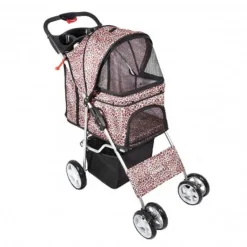 PASSEGGINO PER CANI CANE PIEGHEVOLE BUGGY TRASPORTINO CON ZIP TRASPIRANTE LAVABILE