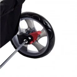 PASSEGGINO PER CANI CANE PIEGHEVOLE BUGGY TRASPORTINO CON ZIP TRASPIRANTE LAVABILE