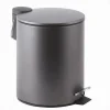 PATTUMIERA ACCIAIO A PEDALE 5LT BIDONE CESTINO SPAZZATURA BAGNO CASA GRIGIO 87452