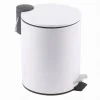 PATTUMIERA ACCIAIO PEDALE 5 LT BIDONE CESTINO SPAZZATURA BAGNO CASA BIANCO 87450