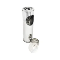 PATTUMIERA ACCIAIO PORTA POSA CENERE 14,5 X 56,5 CM UFFICIO CASA HOTEL NEGOZIO