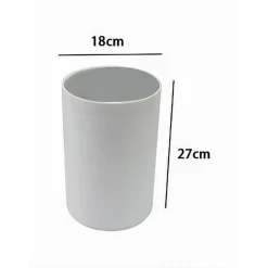 PATTUMIERA CESTINO SECCHIO RIFIUTI BIANCO ARREDO BAGNO COPERCHIO BASCULANTE 79867