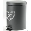 PATTUMIERA METALLO PORTA SPAZZATURA 21X28CM 5LT DECORO CUORE COLORI ASS. 664472