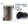 PATTUMIERA PORTASPAZZATURA 25X38CM 12LT DELUXE CUORE HOME MODERNO TORTORA 664489