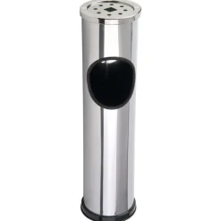 PATTUMIERA POSACENERE DA TERRA IN METALLO BIDONE SPAZZATURA PER ESTERNO UFFICIO