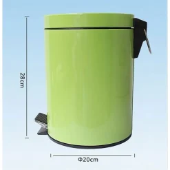 PATTUMIERA RIFIUTI SPAZZATURA 5 LT IN ACCIAIO CONTENITORE A PEDALE CESTINO BAGNO