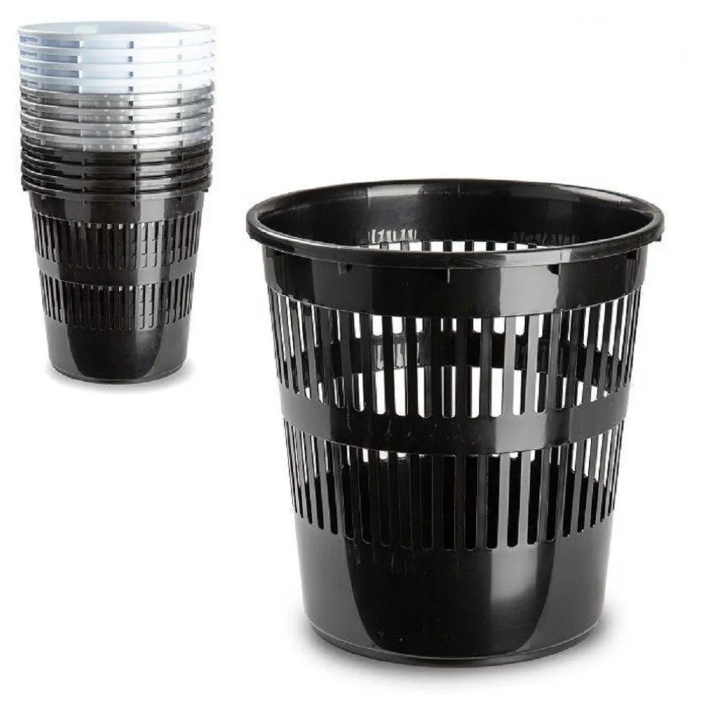 PATTUMIERA TONDA CESTINO IN PLASTICA 11.3LT 27.5X27.5X28 CM VARI COLORI 11962H1