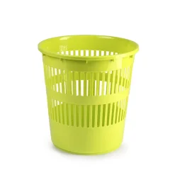 PATTUMIERA TONDA CESTINO IN PLASTICA 11.3LT 27.5X27.5X28CM IN VARI COLORI 11962