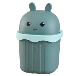 PATTUMIERA VERDE RIBALTABILE SECCHIO PER RIFIUTI SPAZZATURA DIM 15X15X21 CM