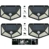 4PCS LAMPADA LUCE FARETTO FARO ESTERNO ENERGIA SOLARE 100 LED SENSORE MOVIMENTO