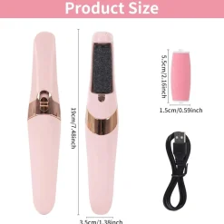 PEDICURE A BATTERIA RICARICABILE ELIMINA CALLI RIMUOVI DURONI PIEDI ESFOLIANTE