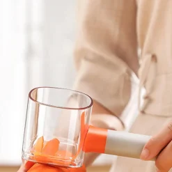 PELAPATATE PELA FRUTTA ORTAGGI CON LAMA E CONTENITORE ACCESSORIO DA CUCINA