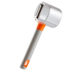 PELAPATATE PELA FRUTTA ORTAGGI CON LAMA E CONTENITORE ACCESSORIO DA CUCINA