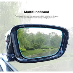 PELLICOLA ADESIVA A SPECCHIO PER SPECCHIETTO RETROVISORE ANTIPIOGGIA FORMA OVALE