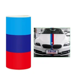 PELLICOLA CARBONIO STRISCIA ROSSA BLU WS1046 15X500 CM ADESIVA WRAPPING AUTO