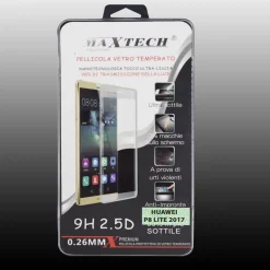 PELLICOLA IN VETRO TEMPERATO PER HUAWEI P8 LITE 2017 SALVA DISPLAY MAXTECH P-P8 LITE 2017