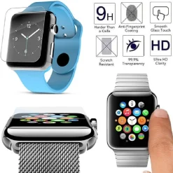 PELLICOLA IN VETRO TEMPERATO TRASPARENTE PER OROLOGIO SMARTWATCH 38mm E 42mm