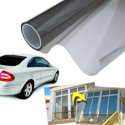 PELLICOLA SOLARE OSCURANTE NERA PER LUNOTTO AUTO 20 X 150 CM PROTEZIONE