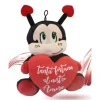 PELUCHE COCCINELLA CON CUORE 22 CM PORTA FORTUNA SAN VALENTINO CON LACCIO 95363